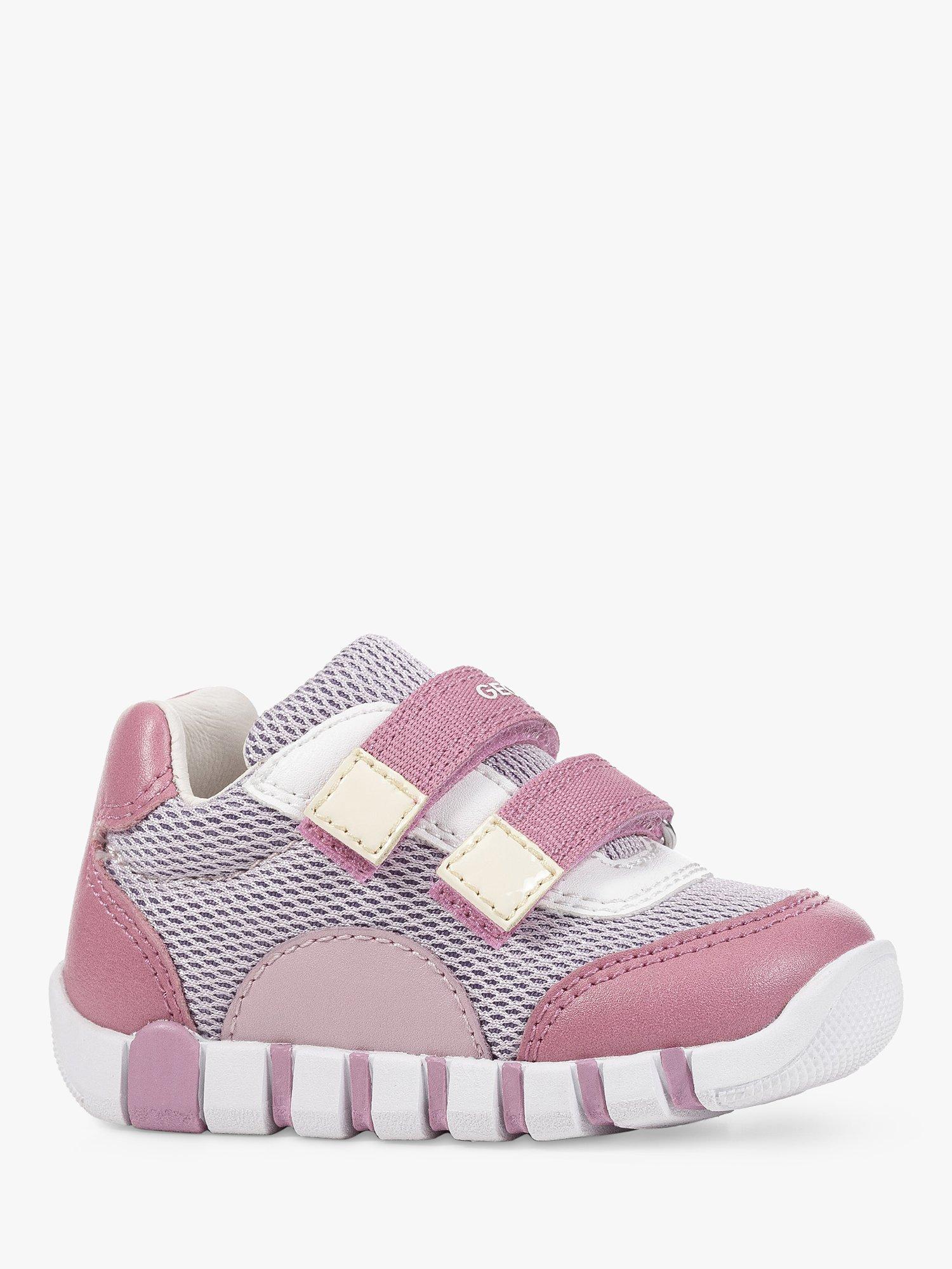 Geox Kids' Iupidoo Pre-Walker Trainers, Lilac/Fuchsia       