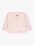 The Little Tailor Baby Cotton Hare Print Top & Trousers Set, Pink