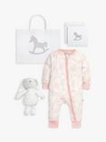 The Little Tailor Baby Sleepsuit and Bunny Gift Set