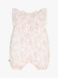 The Little Tailor Baby Muslin Playsuit, Pink Woodland