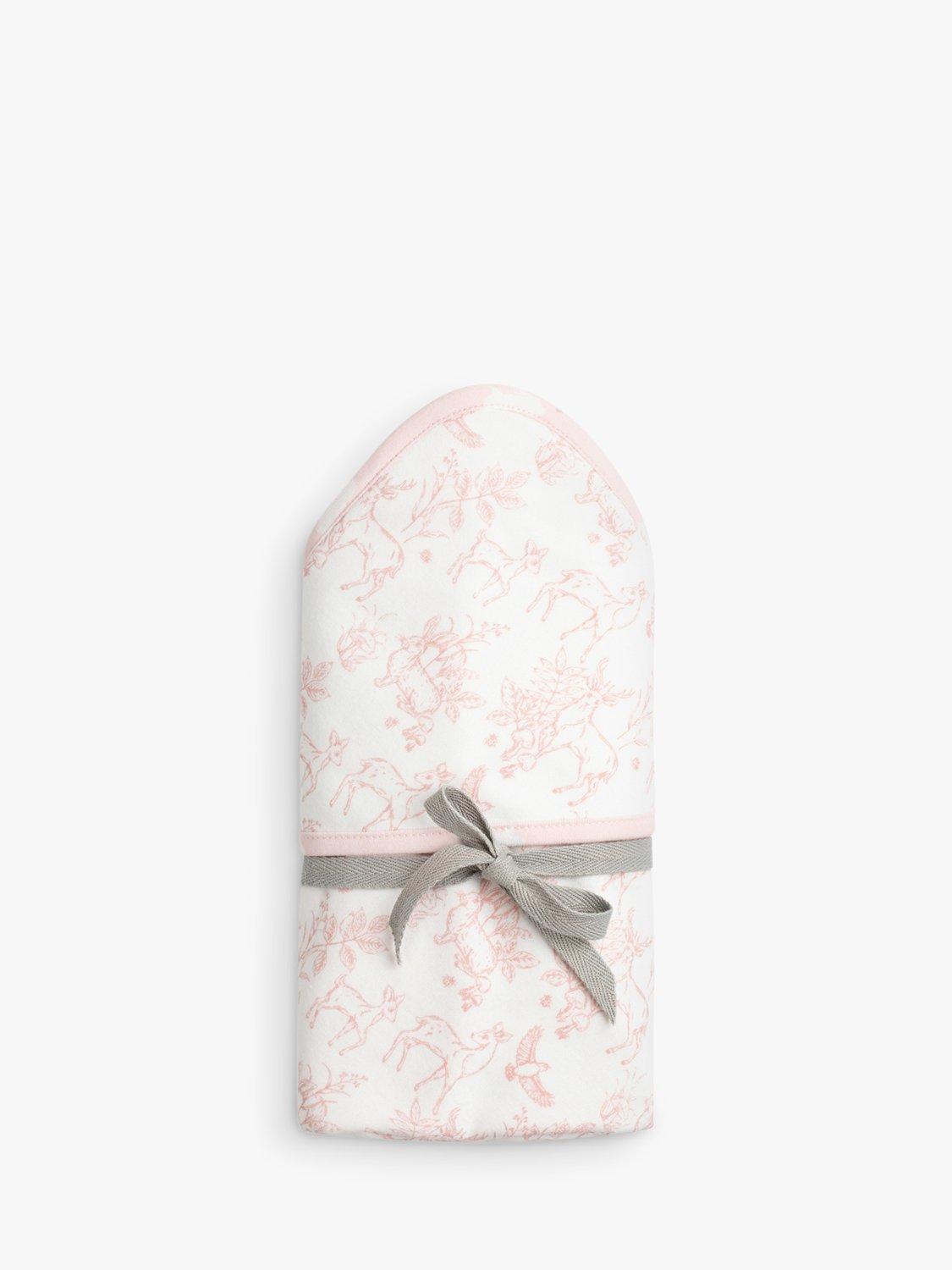Product image 9 of 10, which shows The Little Tailor Welcome Little Baby Gift Set, 4 pieces, Pink Woodland, 0-3 months