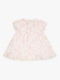 The Little Tailor Baby Muslin Dress and Bloomers Set, Pink Woodland