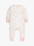 The Little Tailor Baby Woodland Print Zip-Through Sleepsuit