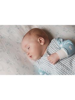 The Little Tailor Baby 2.5 Tog Sleeping Bag - view 2, Blue Ticking Stripe