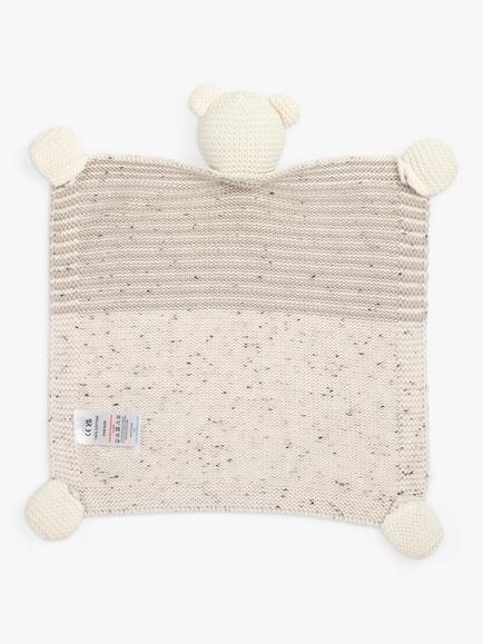 The Little Tailor Baby Teddy Comforter, Oatmeal - view 2, Oatmeal