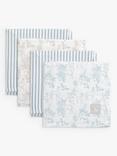 The Little Tailor Mixed Pattern Muslin Cloths, Pack of 4