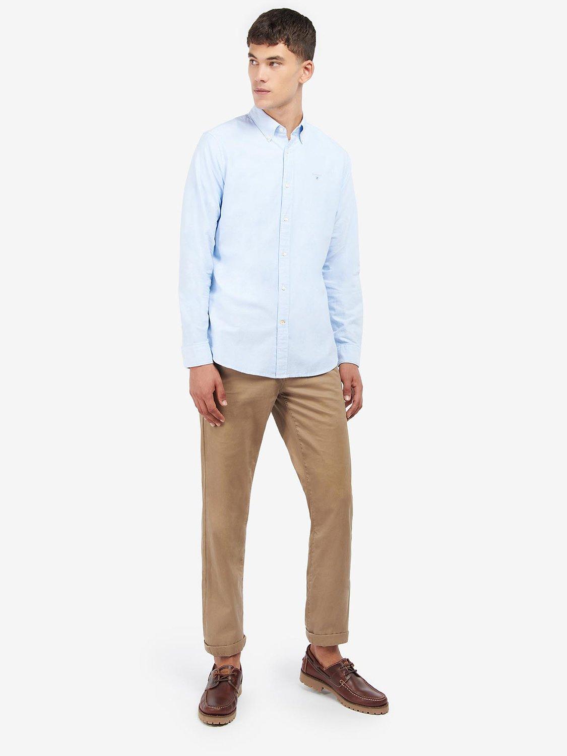 Product image 3 of 6, which shows Barbour Tailored Fit Oxford Shirt, Sky, XXL
