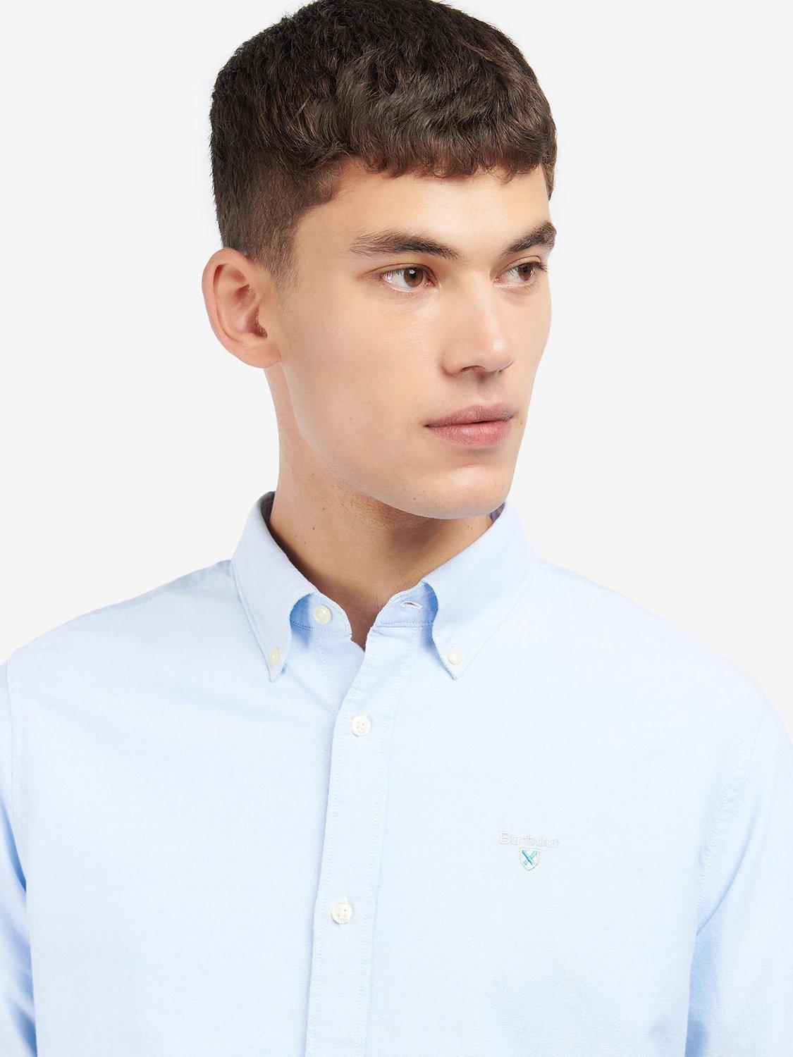 Product image 5 of 6, which shows Barbour Tailored Fit Oxford Shirt, Sky, XXL