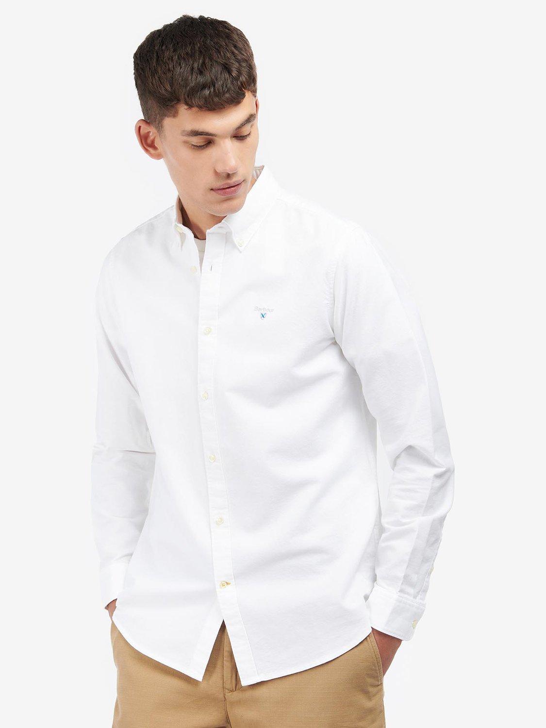 Barbour Tailored Fit Oxford Shirt White