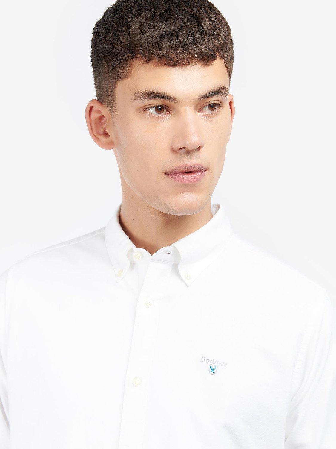 Product image 5 of 6, which shows Barbour Tailored Fit Oxford Shirt, White, S