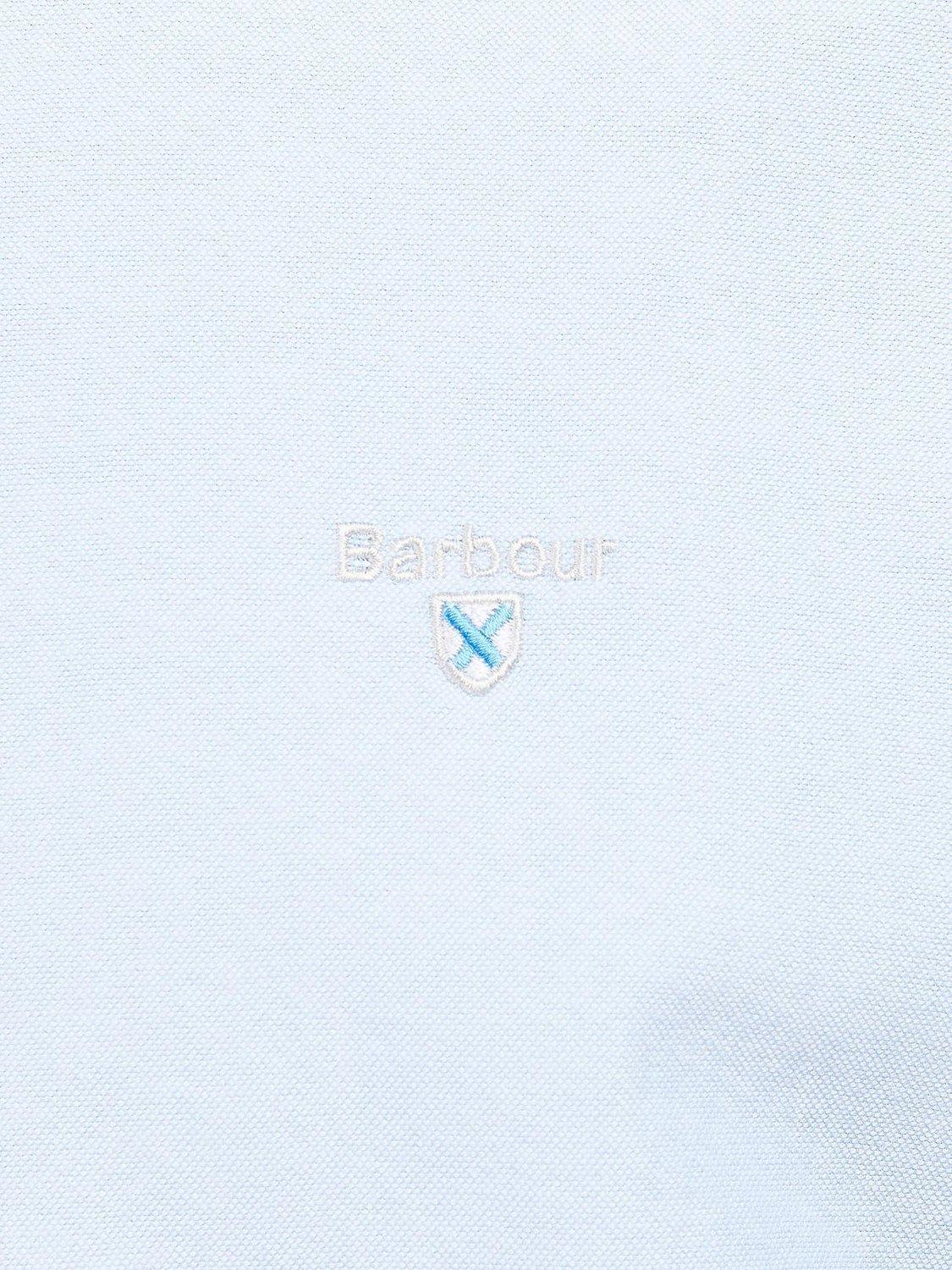 Product image 6 of 6, which shows Barbour Oxford Cotton Short Sleeve Shirt, Sky, XXL