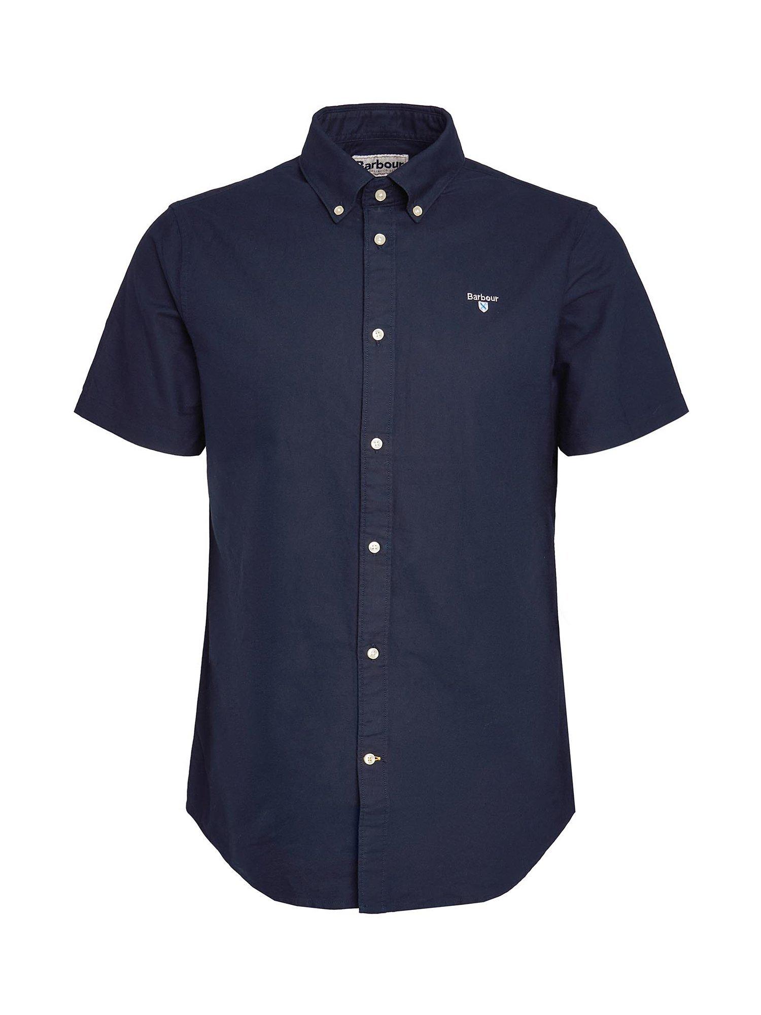Product image 4 of 6, which shows Barbour Oxford Cotton Short Sleeve Shirt, Navy, M