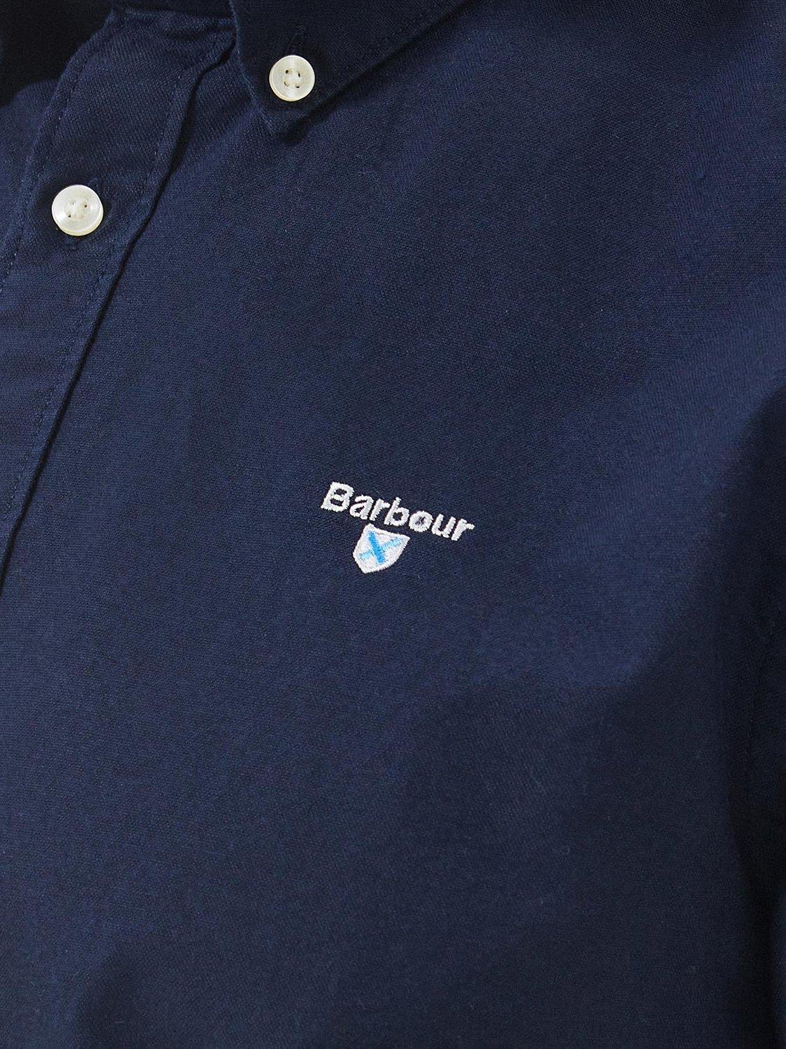 Product image 5 of 6, which shows Barbour Oxford Cotton Short Sleeve Shirt, Navy, M