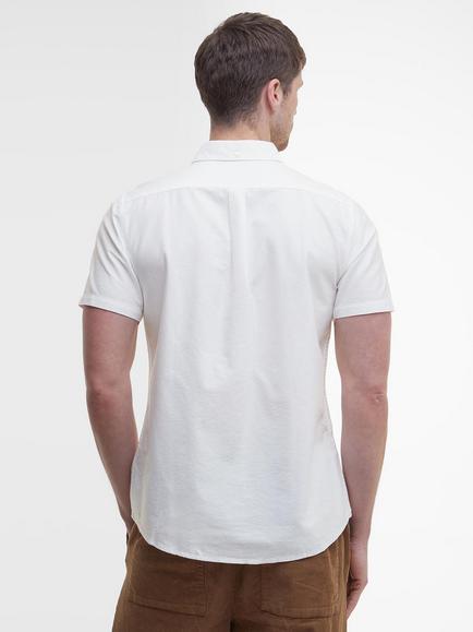 Barbour Oxford Cotton Short Sleeve Shirt - view 2, White