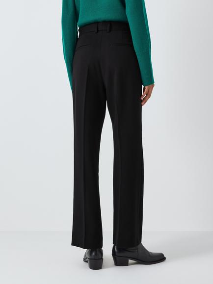 John Lewis Taylor Ponte Trousers - view 2, Black