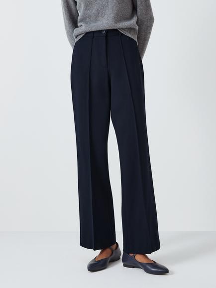 John Lewis Taylor Ponte Trousers, Navy