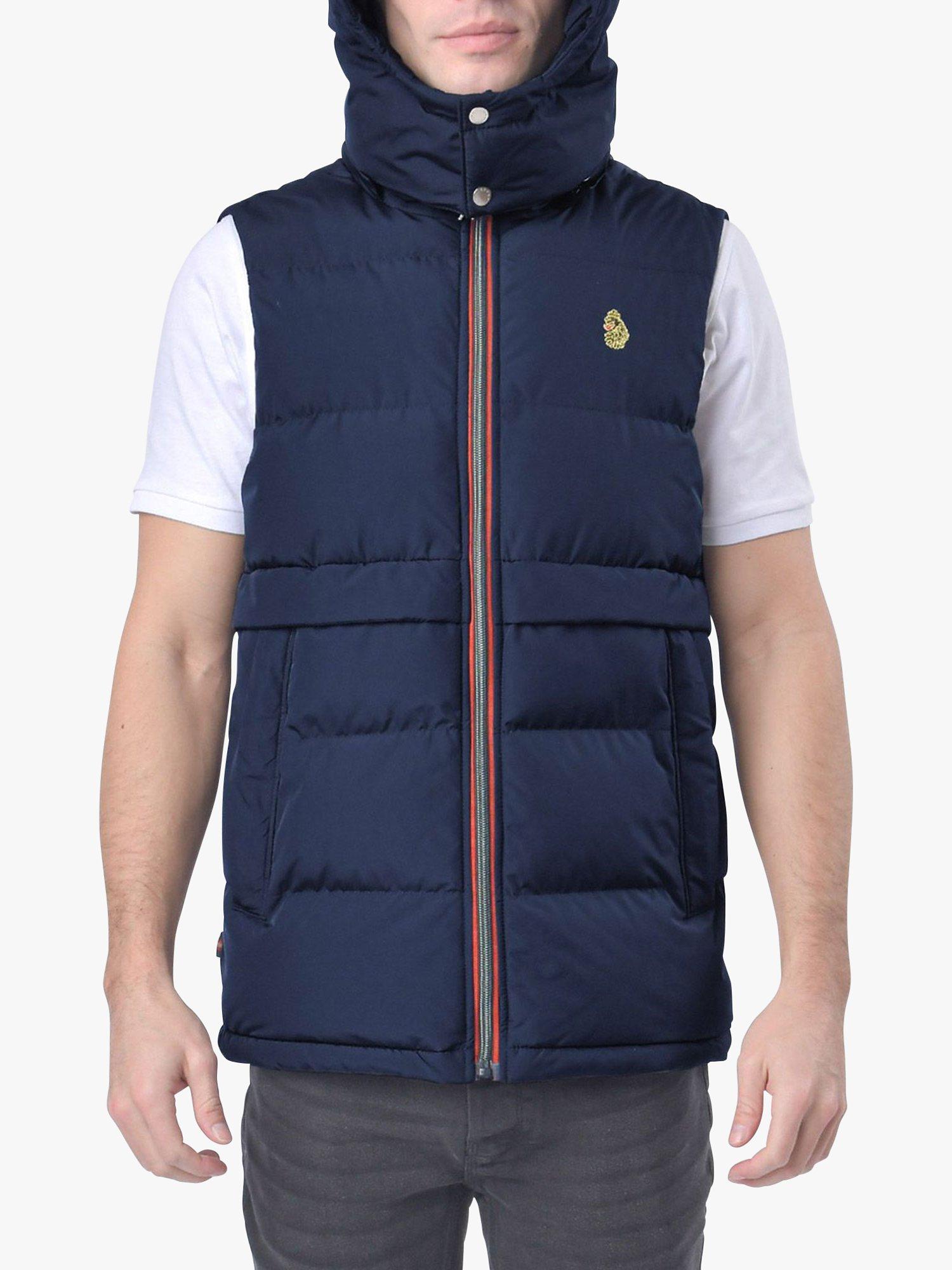 LUKE 1977 Egrit Quilted Gilet, Dark Green