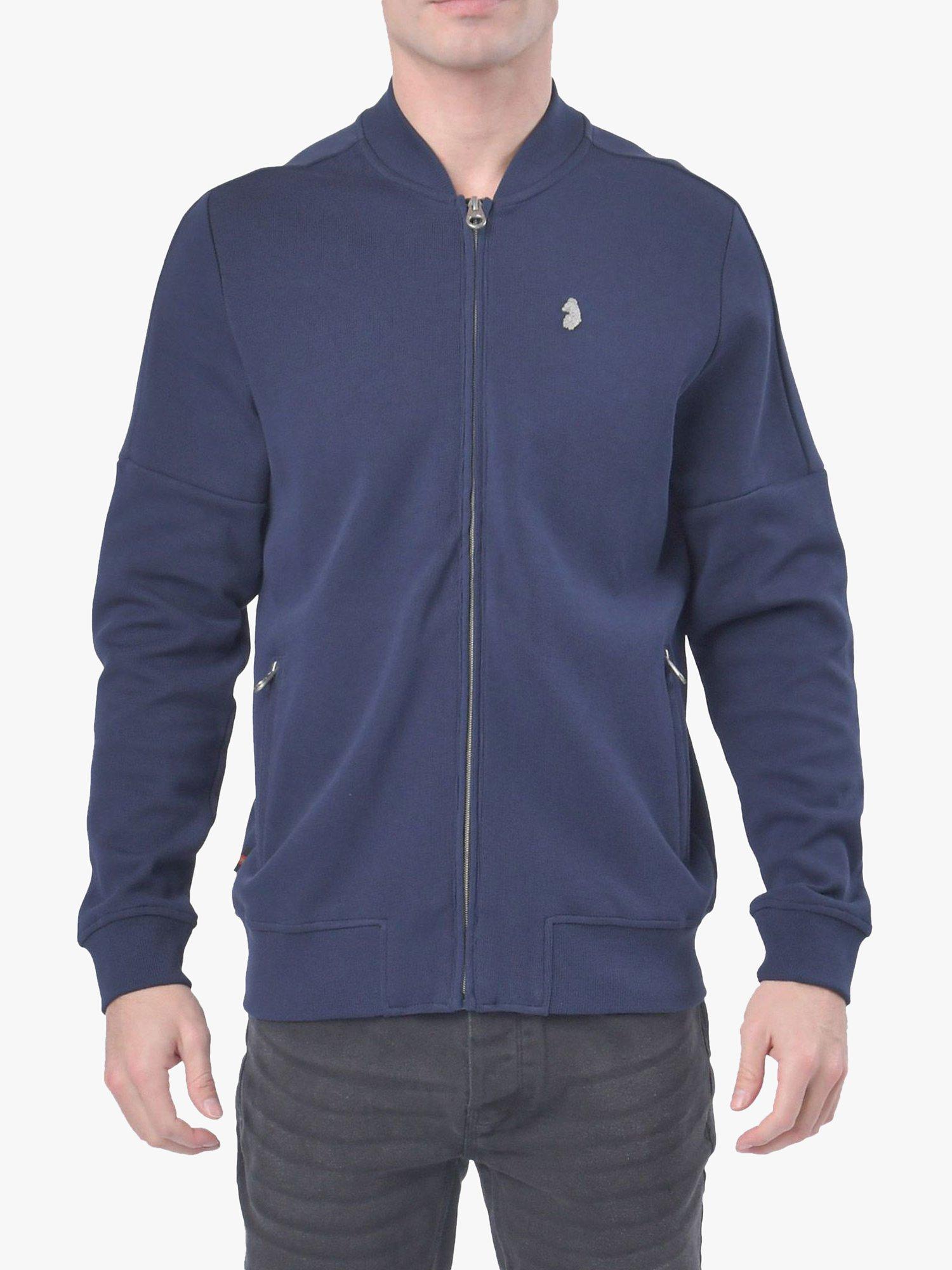 LUKE 1977 Strike A Cord Zip Up Sweatshirt, Dark Navy