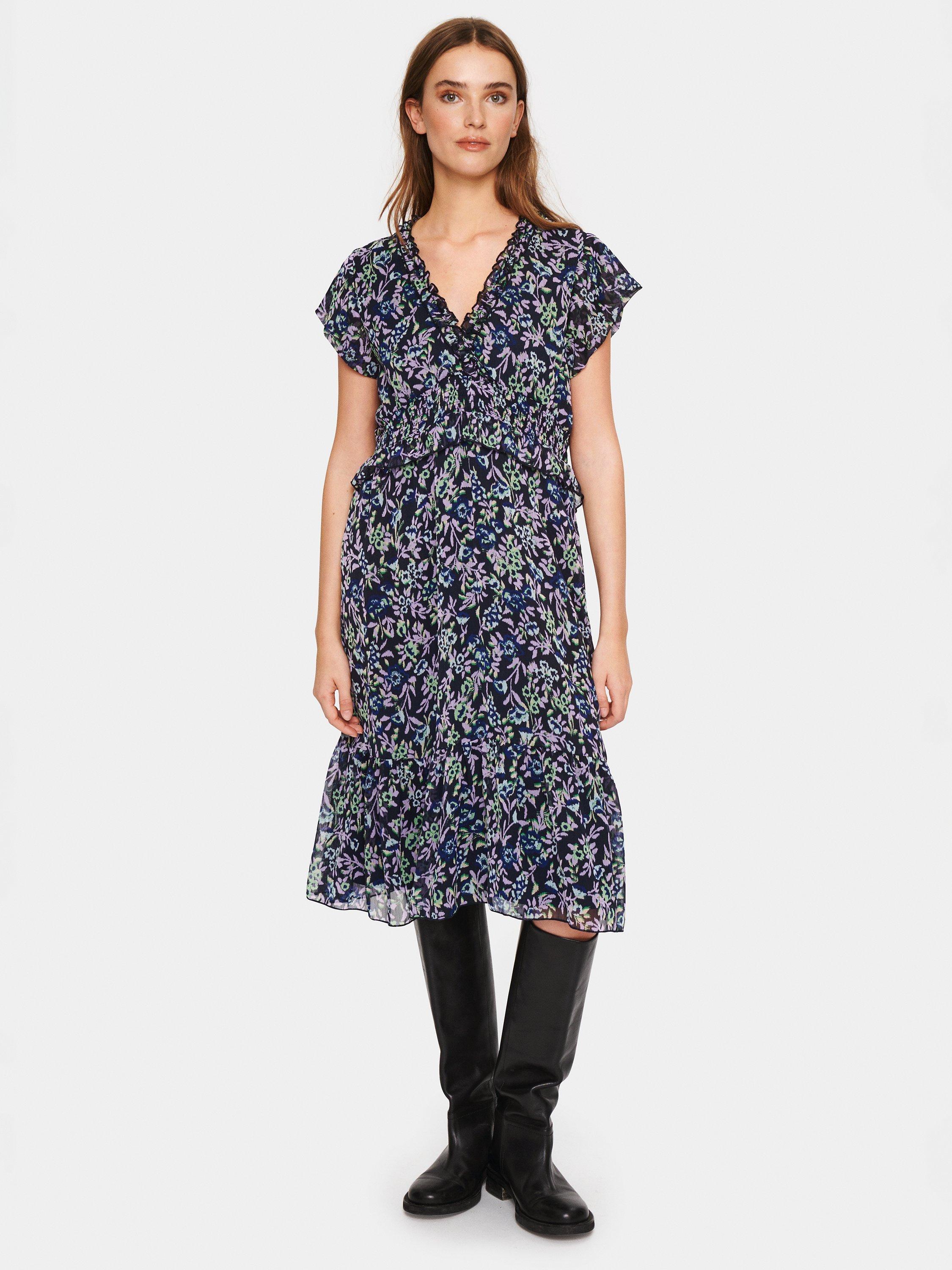 Saint Tropez Tika V-Neck Dress, Night Sky