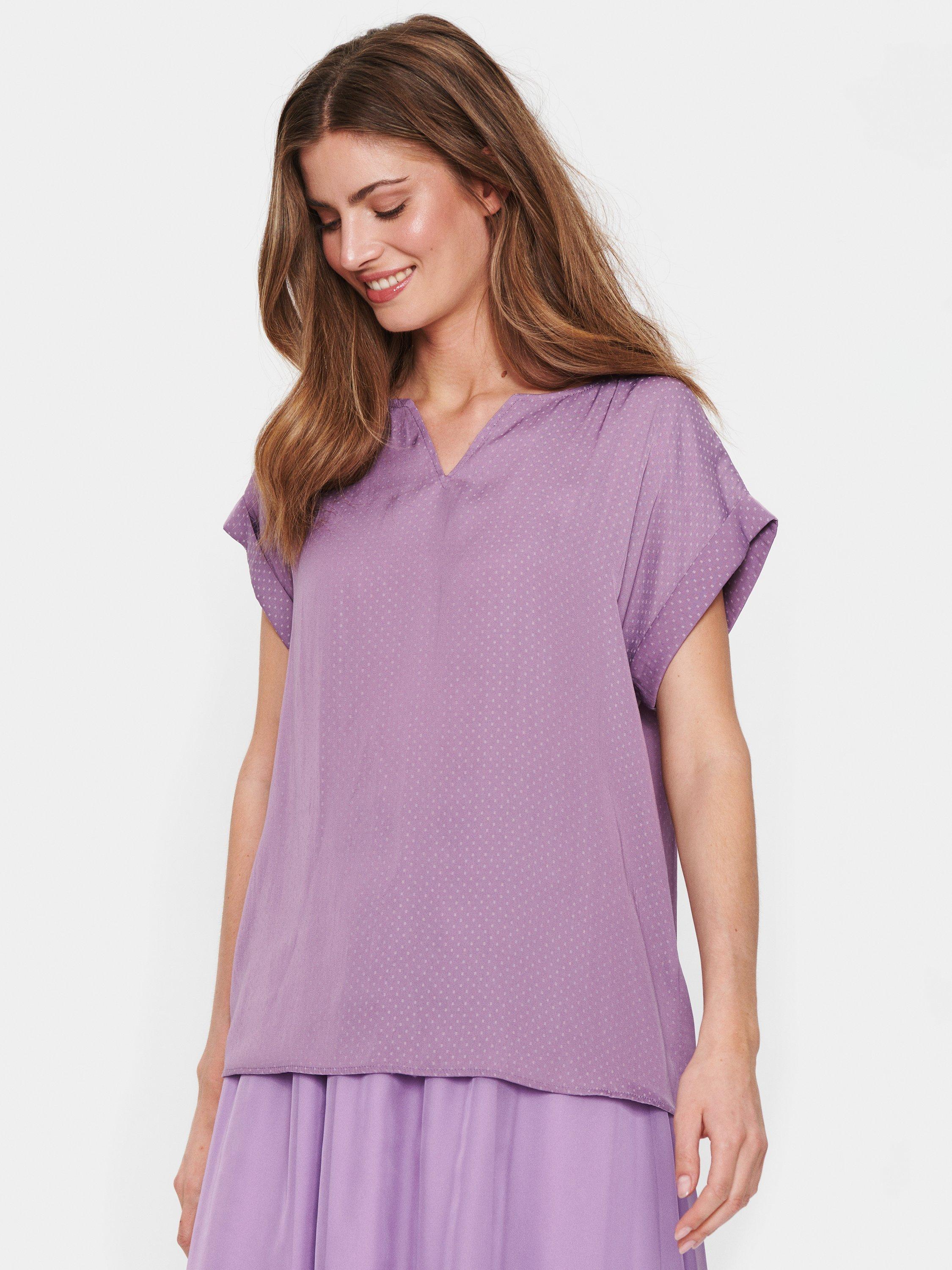 Saint Tropez Briana Blouse, Orchid Mist