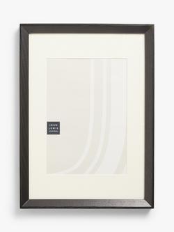 John Lewis Isla Poster Frame & Mount, FSC-Certified (Oak Wood), Black