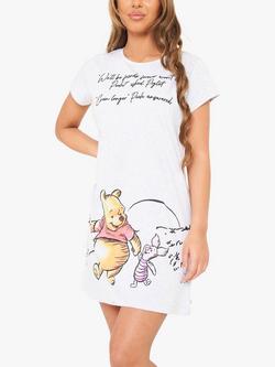 Brand Threads Winnie the Pooh Nighty, Light Grey, Light Grey