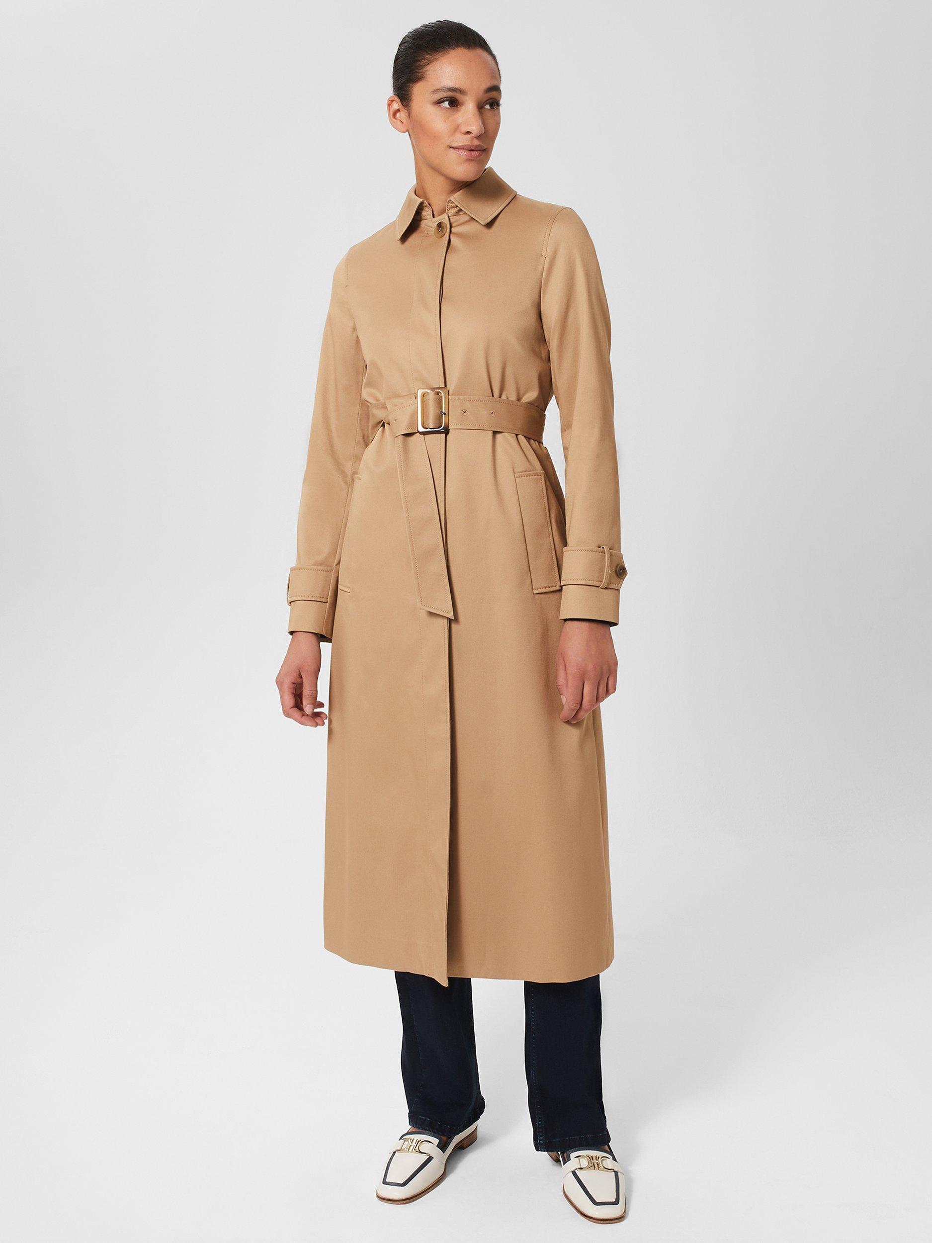 Hobbs Sophie Trench Coat Fawn Beige