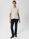 Hobbs Taryn Floral Print Top, Ivory Multi