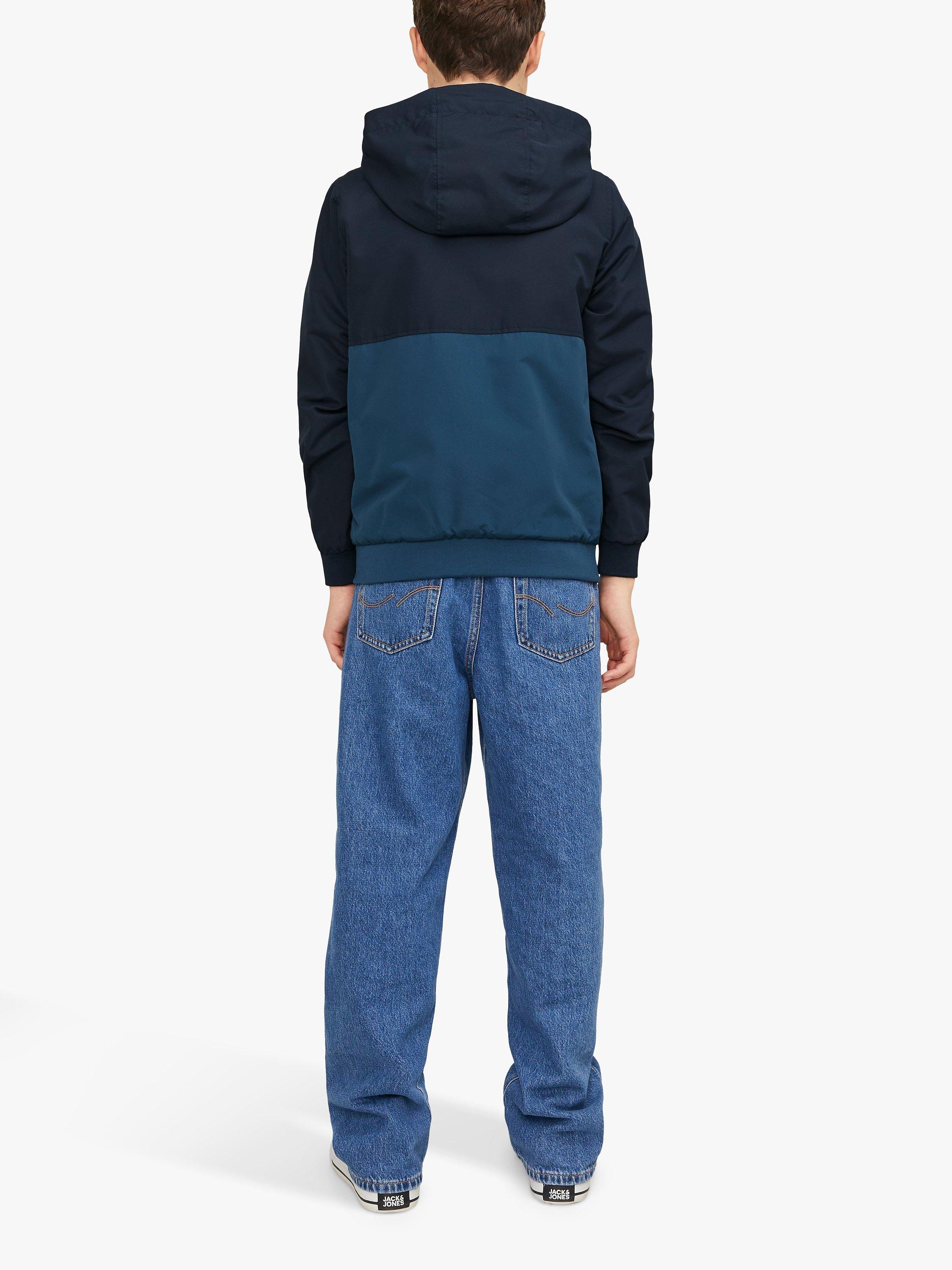 Product image 3 of 5, which shows Jack & Jones Kids' Hooded Bomber Jacket, Navy Blazer, 6 years