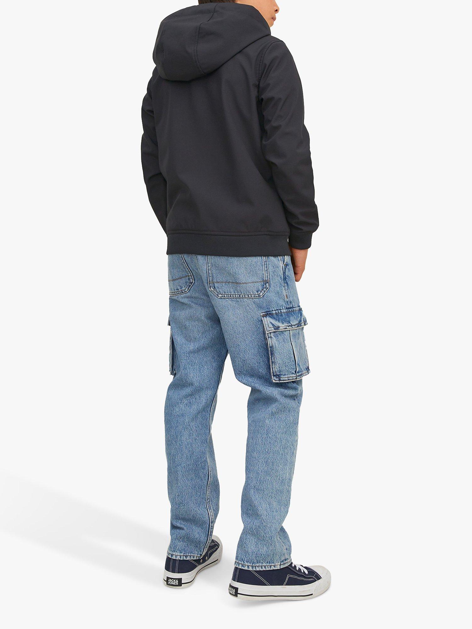 Product image 3 of 3, which shows Jack & Jones Kids' Hooded Softshell Jacket, Black, 6 years