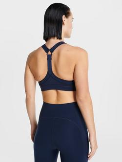 Sweaty Betty Power Medium Impact Sports Bra - view 2, Navy Blue
