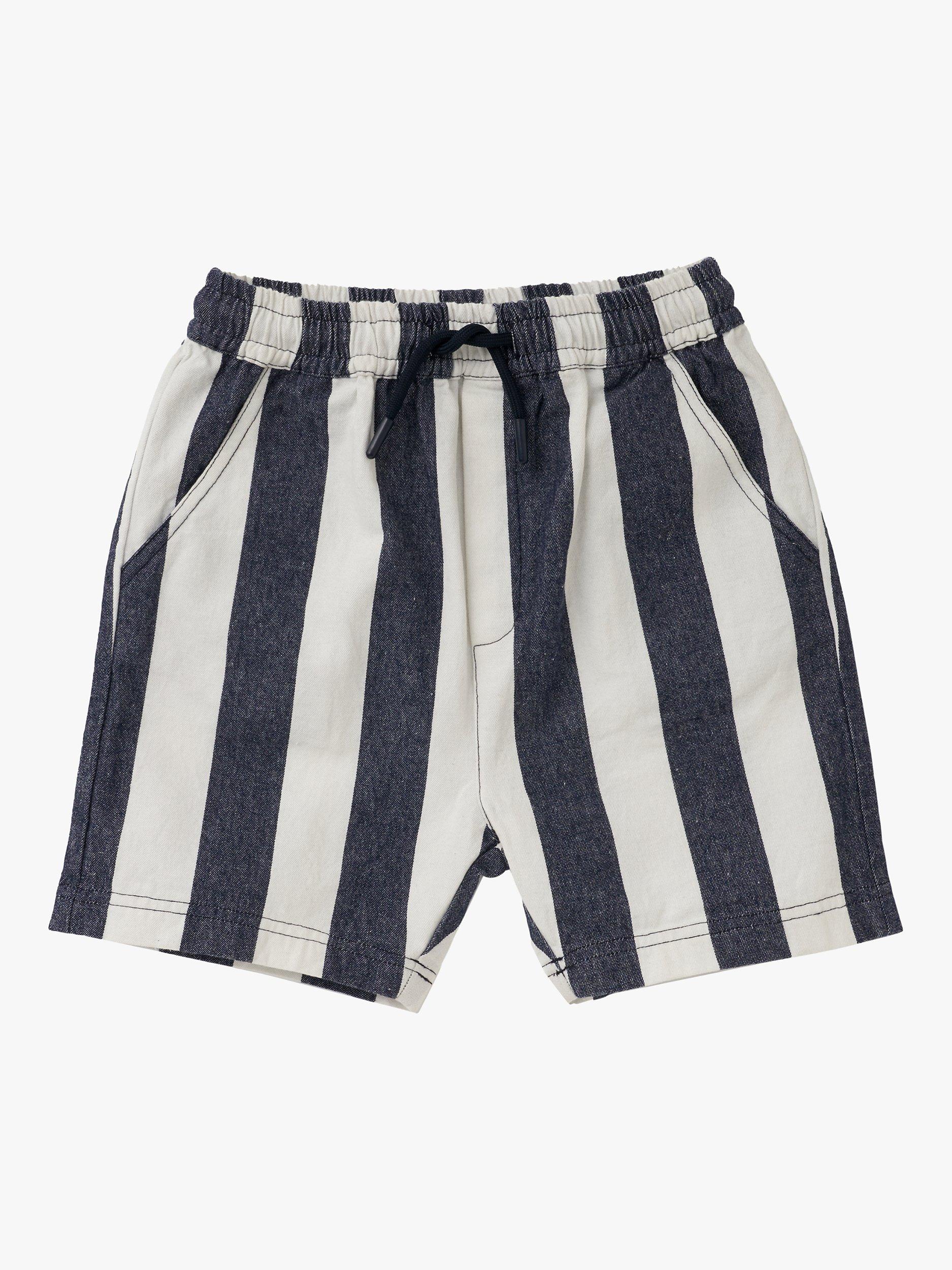 Angel & Rocket Kids' Jensen Striped Shorts, Navy