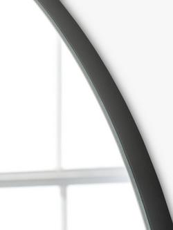 Yearn Delicacy Arched Wood Frame Wall/Leaner Mirror - view 2, Black