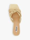 Dune Kope Leather Knot Slim Wedge Sandals