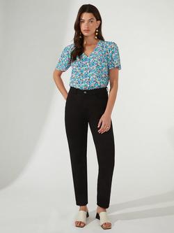 Ro&Zo Straight Leg Jeans, Black - view 2, Black