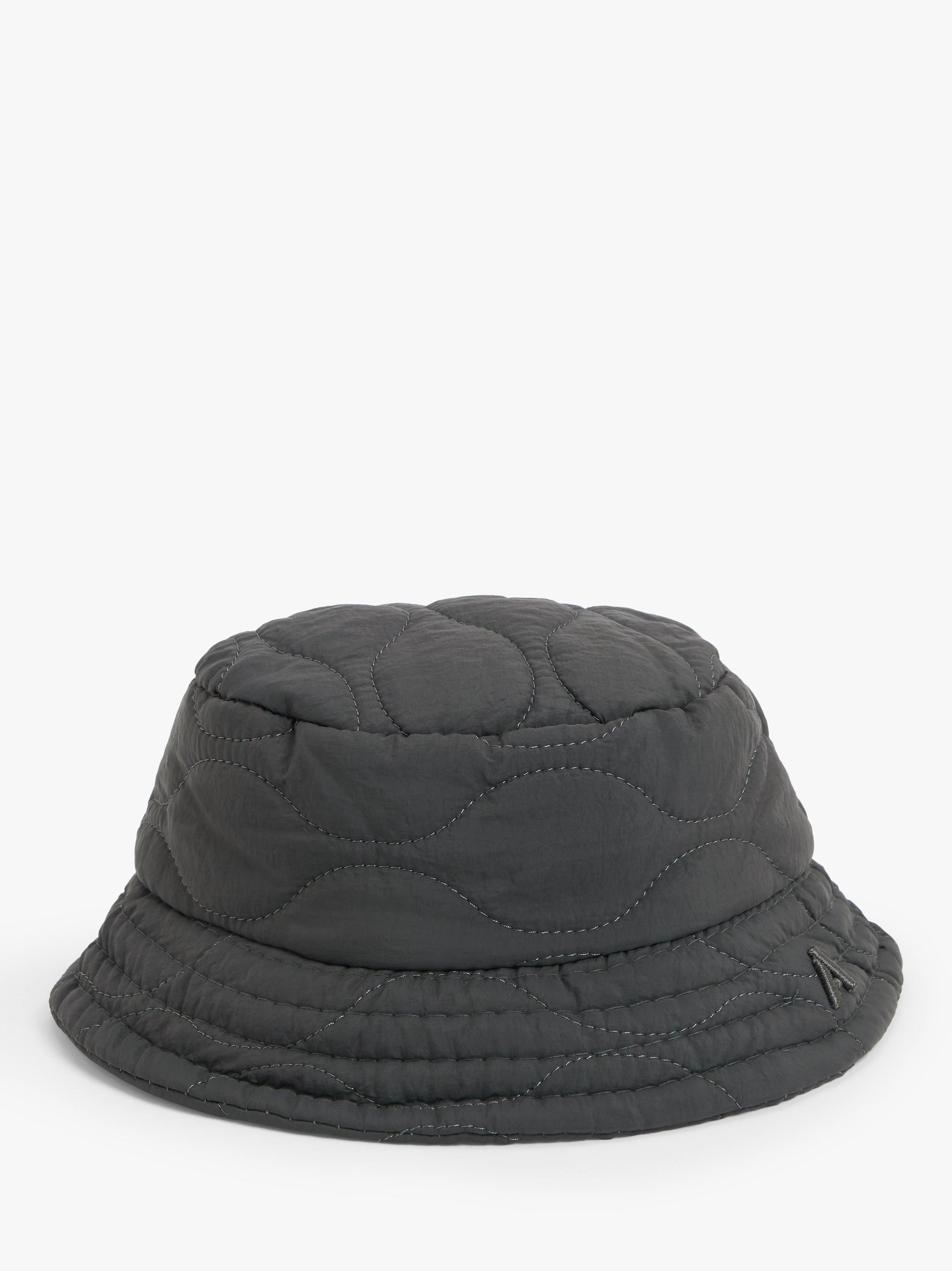Product image 2 of 3, which shows John Lewis ANYDAY Kids' Quilt Bucket Hat, Grey, 3-7 years