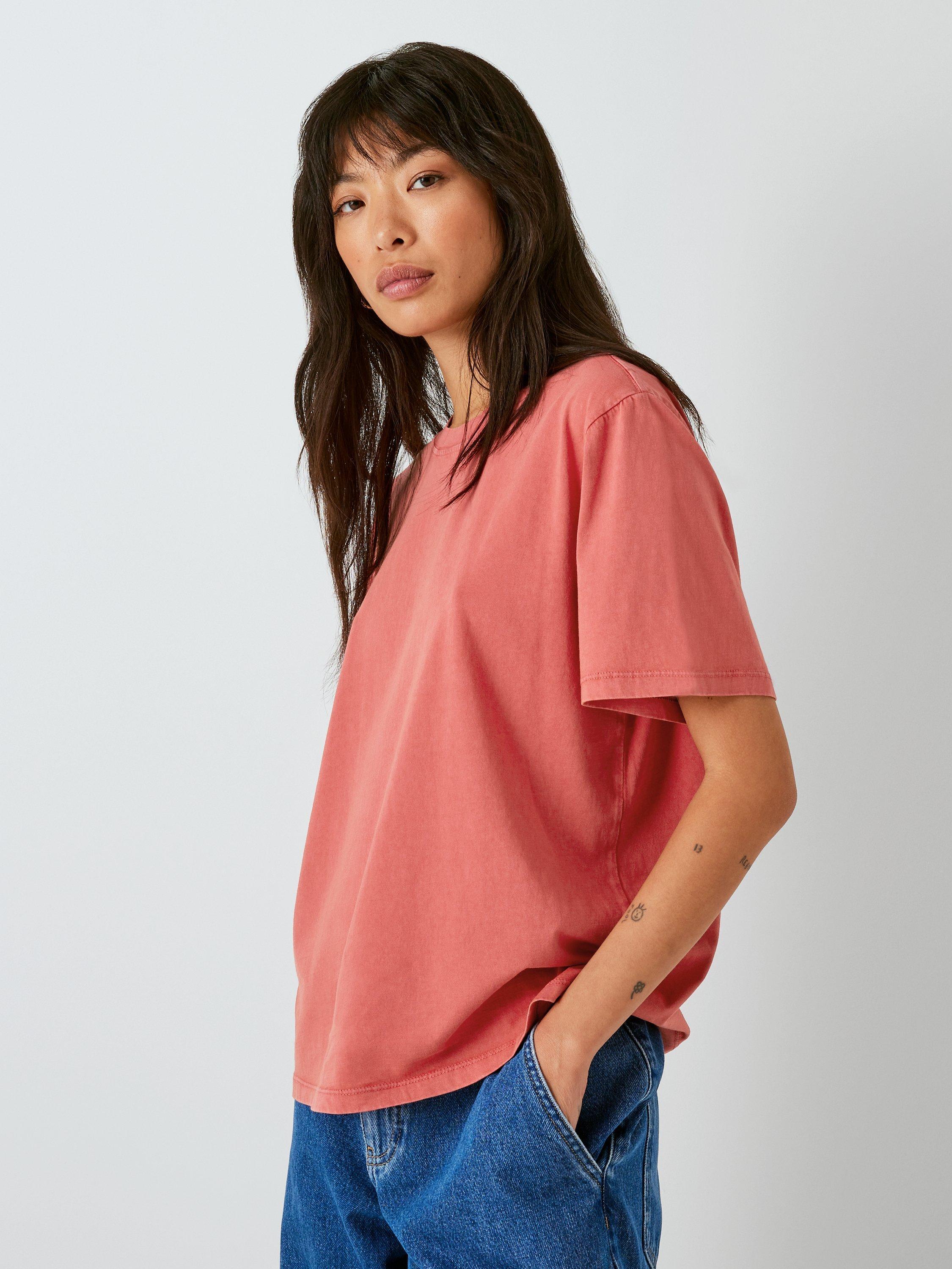 AND/OR Authentic Plain Short Sleeve T-Shirt, Red