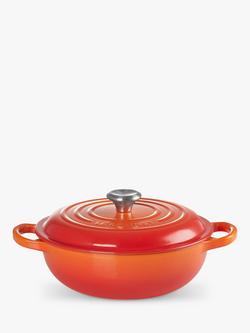 Le Creuset Essentials Cast Iron Round Casserole Soup Pot, Volcanic