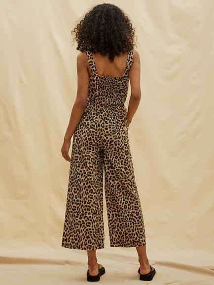 Albaray Organic Cotton Animal Print Jumpsuit, Multi - view 2, Multi