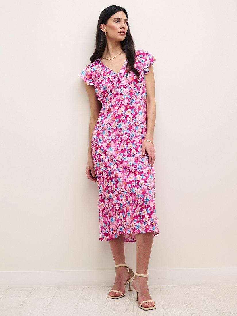Nobody's Child Lilly Emily Floral Midi Dress, Pink