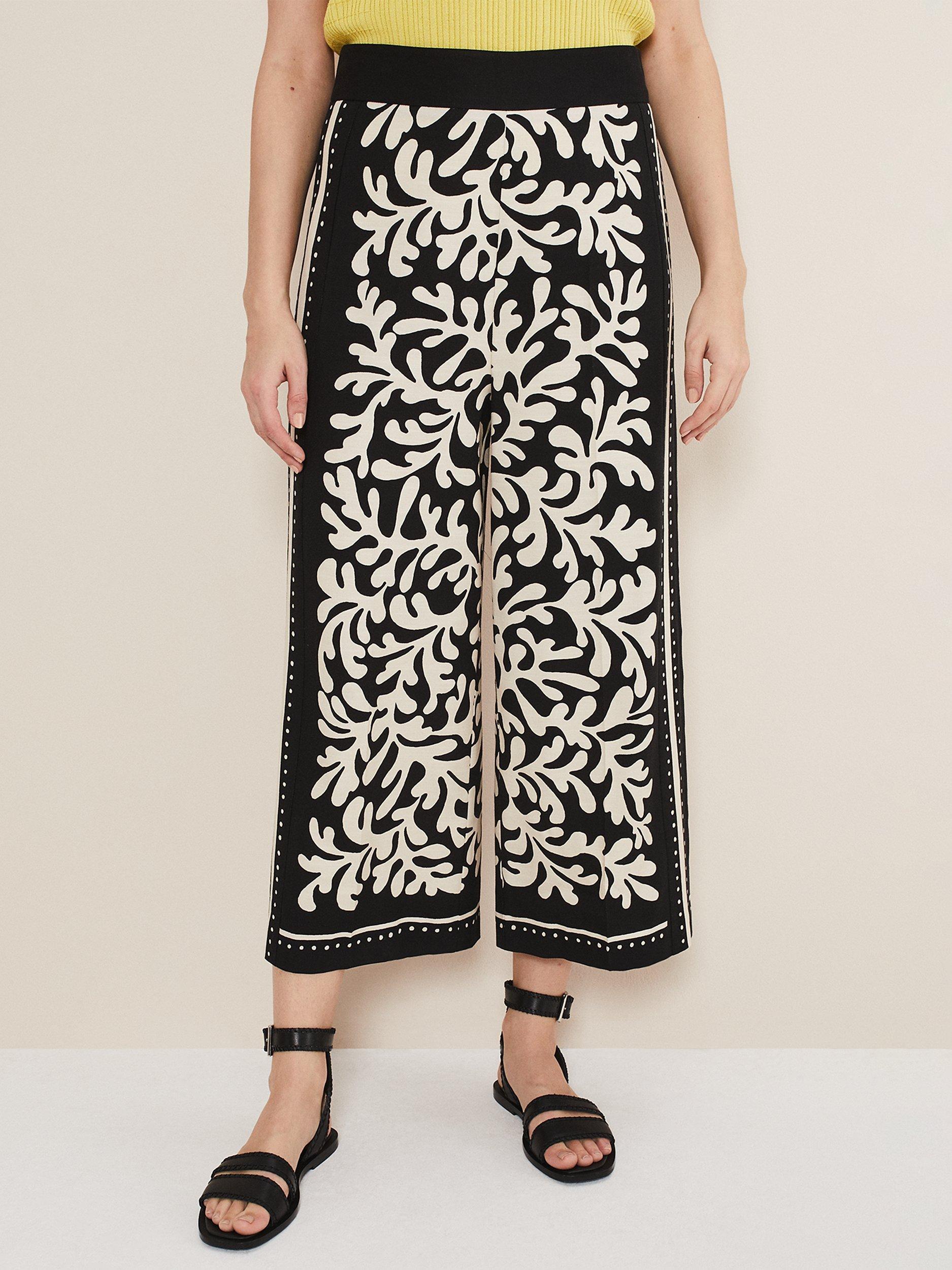 Phase Eight Nava Culottes, Black
