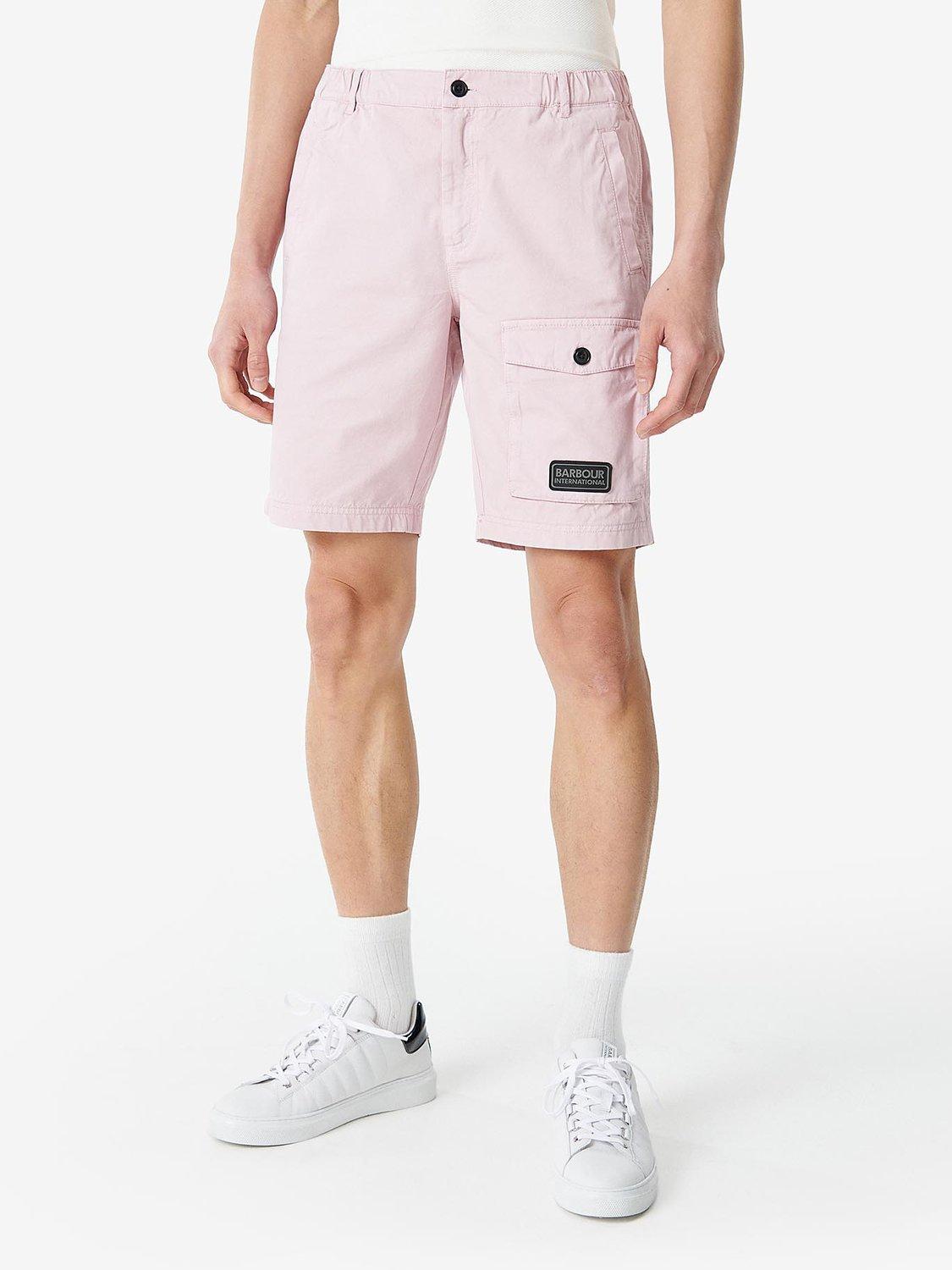 Barbour International Cloud Utility Shorts, Dusk Pink