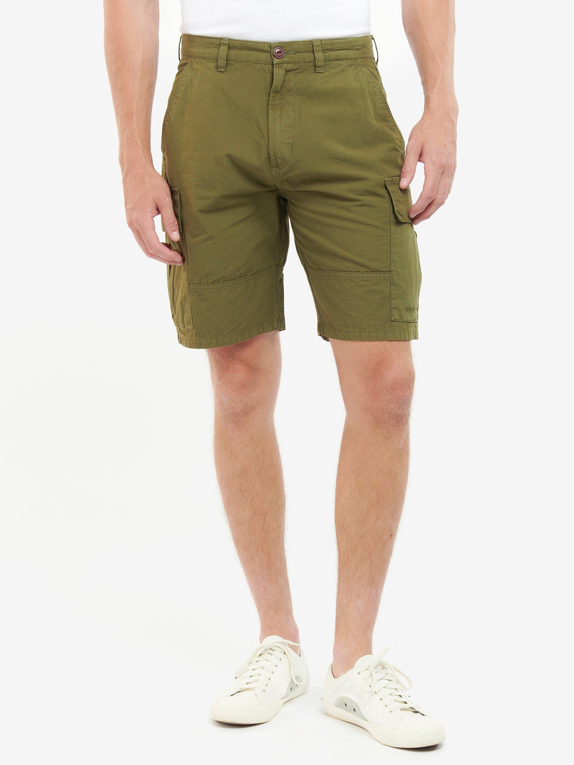 Barbour Essential Ripstop Cargo Shorts, Ivy Green, 38R
