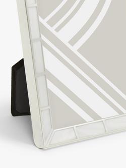 John Lewis Mother Of Pearl Block Photo Frame, Silver Plated - view 2, Silver Plated