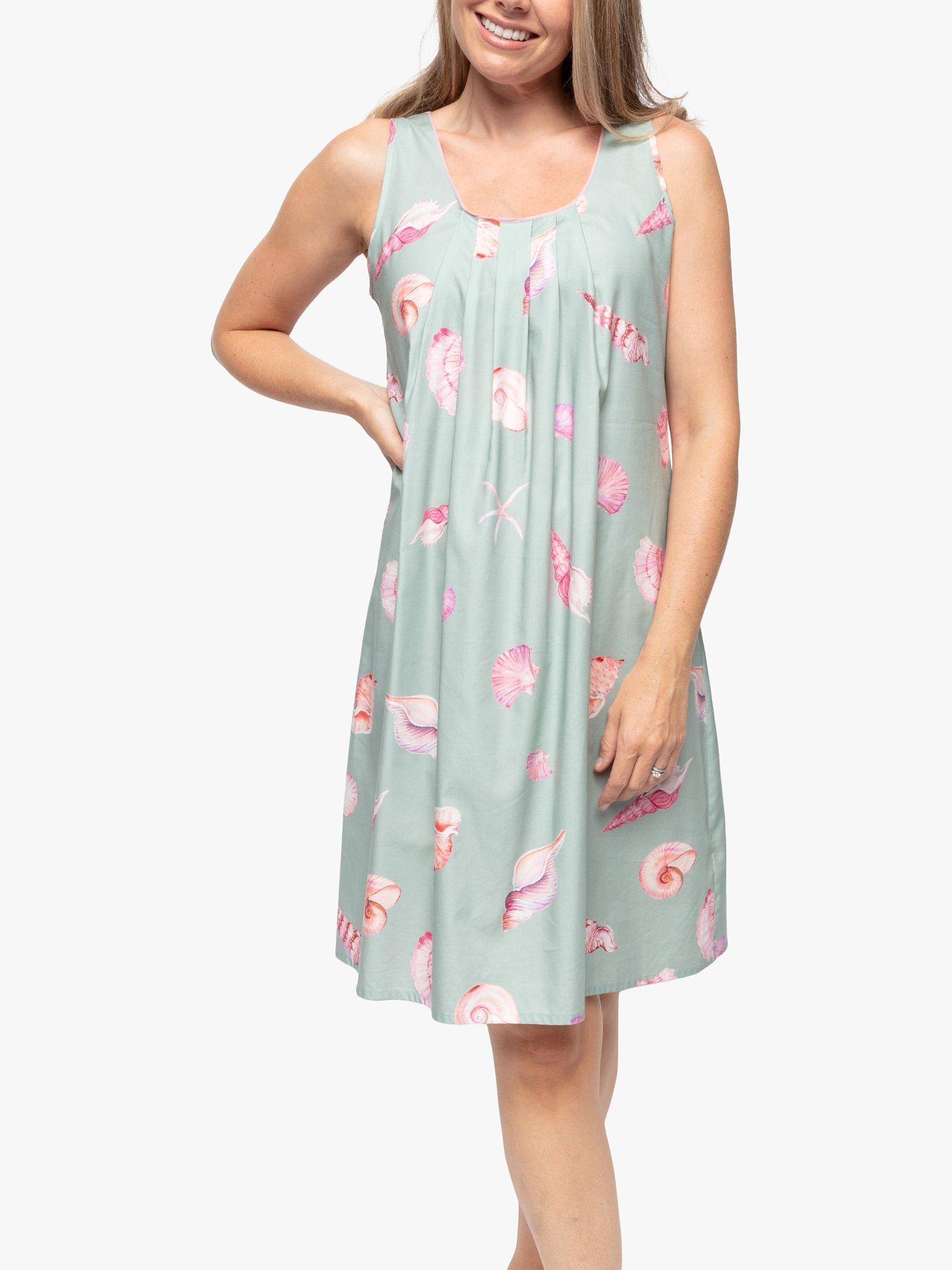 Product image 1 of 3, which shows Cyberjammies Shell Print Chemise, Mint Green, 12