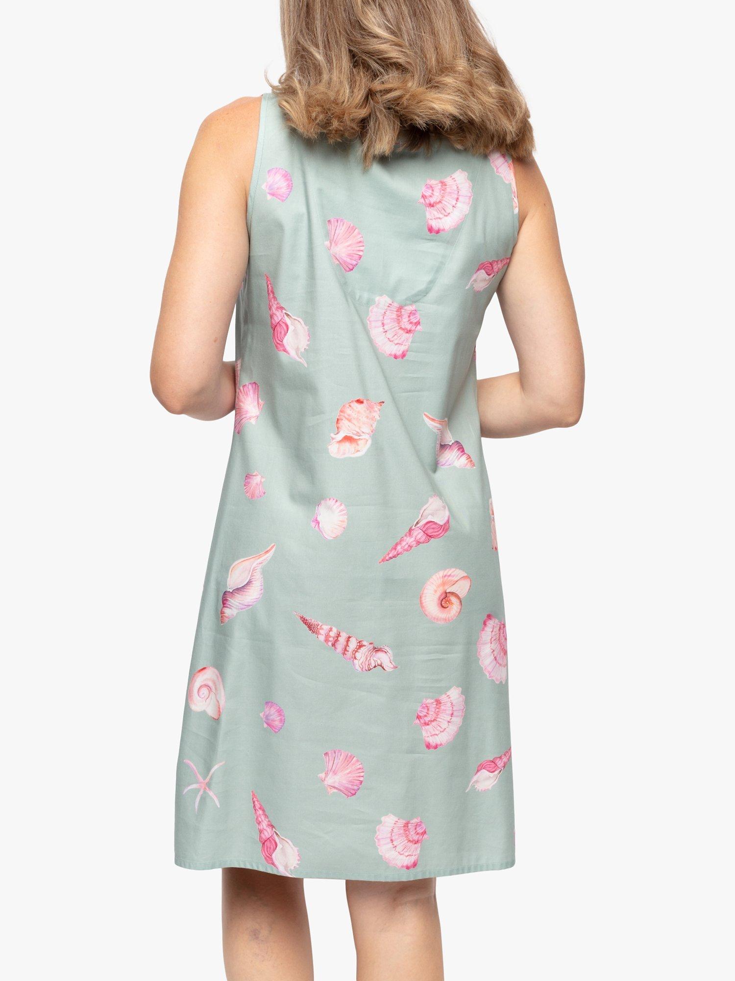 Product image 2 of 3, which shows Cyberjammies Shell Print Chemise, Mint Green, 12