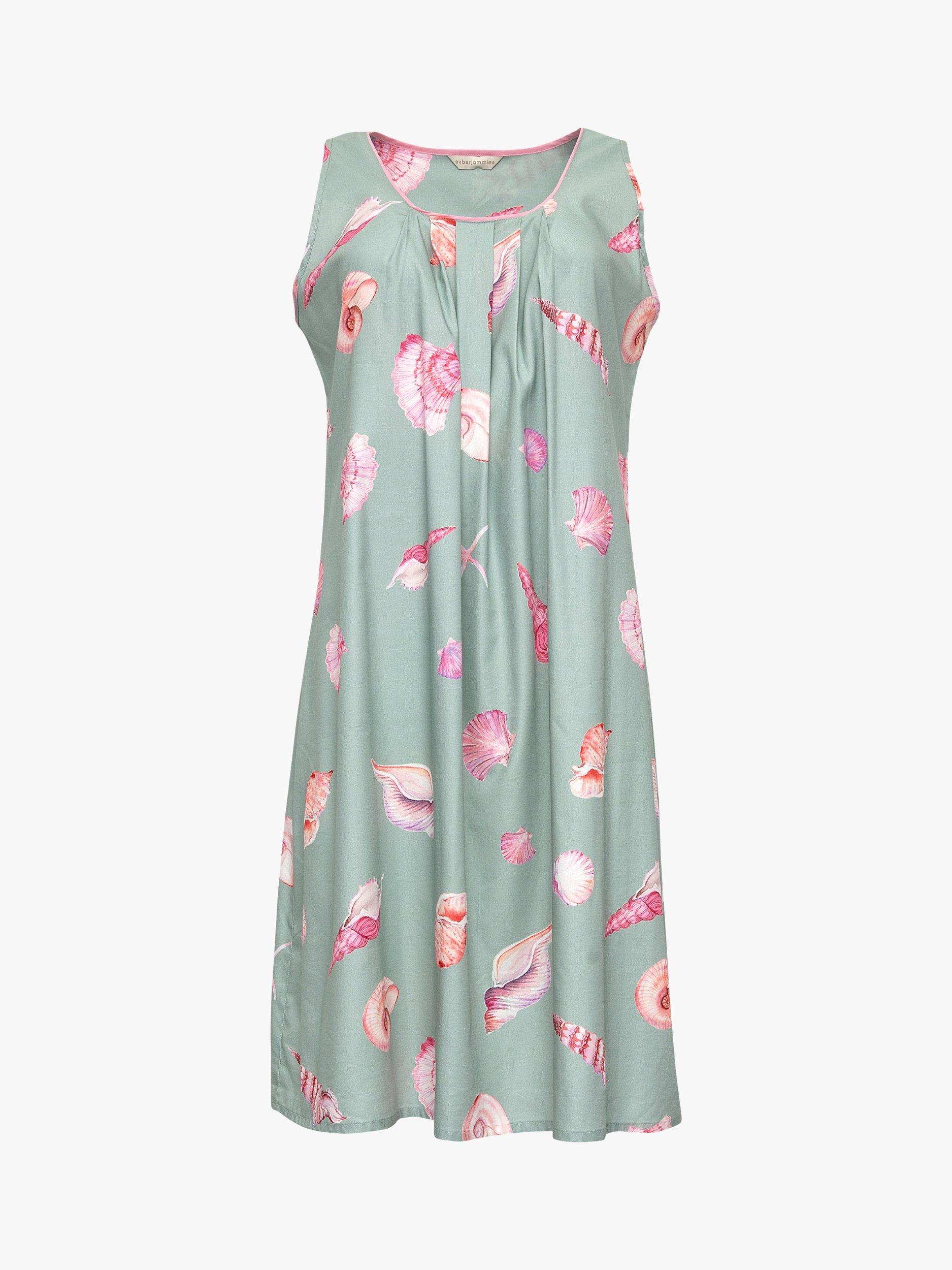 Product image 3 of 3, which shows Cyberjammies Shell Print Chemise, Mint Green, 12