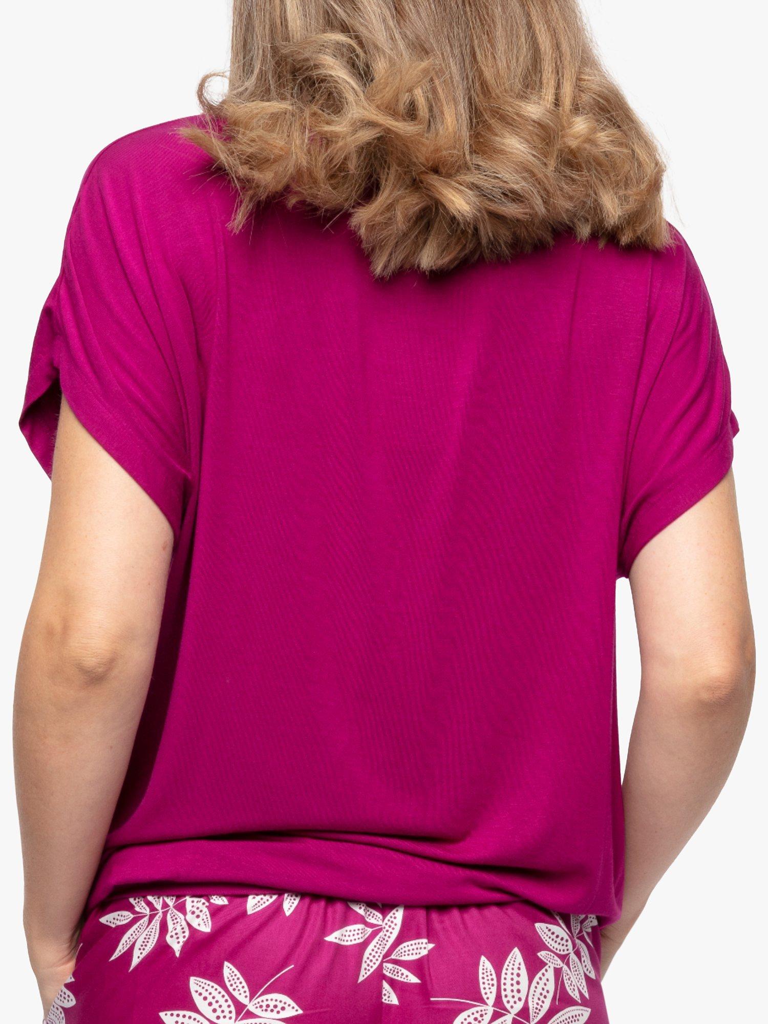 Product image 2 of 4, which shows Cyberjammies Emmi Slouch Pyjama Top, Berry, 8