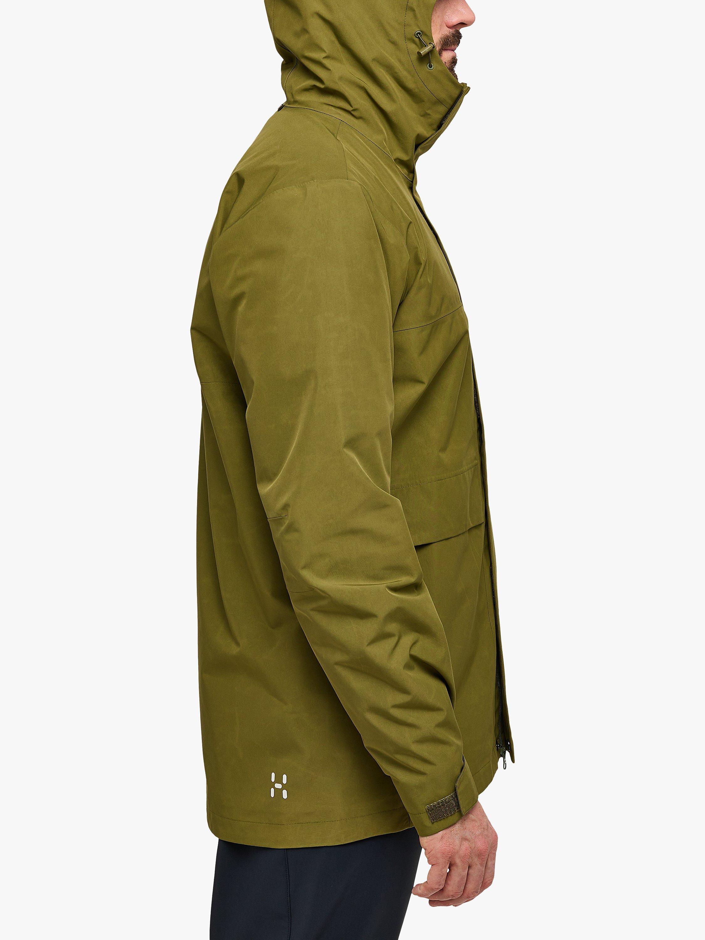 Product image 2 of 5, which shows Haglöfs Reed GTX Waterproof Parka, Olive Green, M