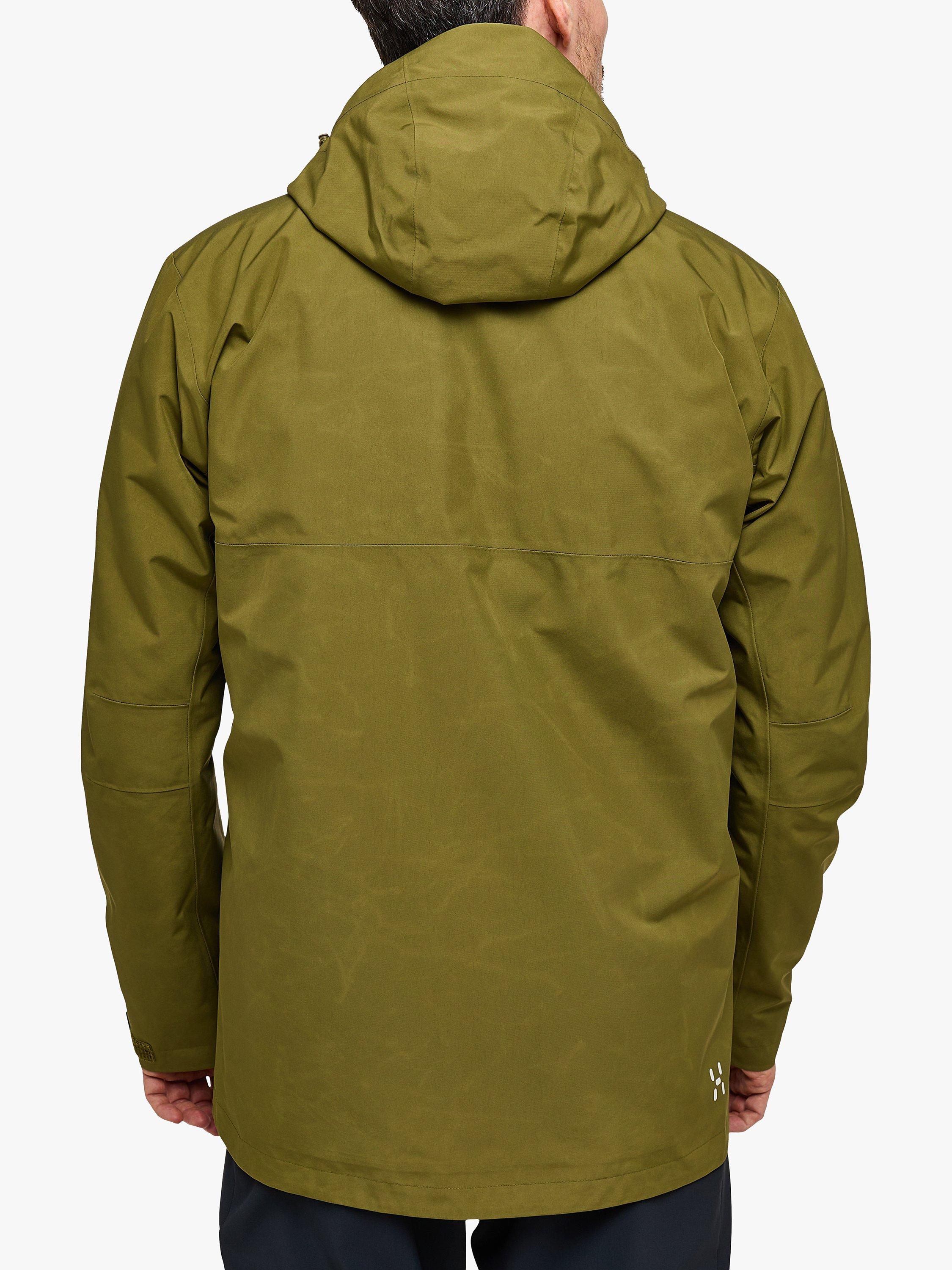 Product image 3 of 5, which shows Haglöfs Reed GTX Waterproof Parka, Olive Green, M